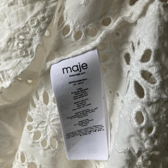 Maje Rapala White Eyelet Dress - Picture 9 of 9